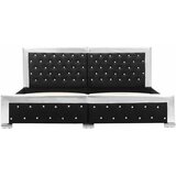  Okvir za krevet od umjetne kože crni 180 x 200 cm - Crna 180 x 200 cm | shoptok.hr