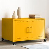 vidaXL Stolić za kavu boje senfa 68x50x43,5 cm hladno valjani čelik Cijene