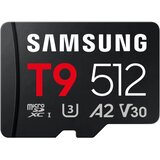 Samsung MicroSD 512GB, T9, SDXC, UHS-I U3 V30 A2, Read up to 200MB/s, Write up to 130MB/s, for 4K and FullHD video recording | Eponuda.com