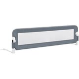  Sigurnosna ogradica za dječji krevet siva 120 x 42 cm poliester | shoptok.hr