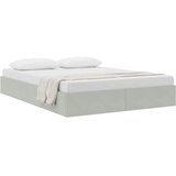 vidaXL Krevet s od storage s pohranom Svjetlosiva 153 x 203 cm Baršun - Svjetlosiva 152 x 203 cm Cijene