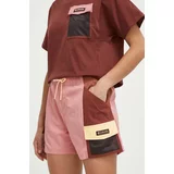 Columbia Kratke hlače Painted Peak za žene, boja: ružičasta, s aplikacijom, visoki struk, 2076071