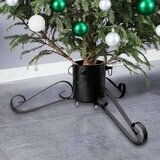 vidaXL Stojalo za novoletno jelko črno 58x58x21 cm | Shoptok.si