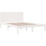  Okvir za krevet od masivne borovine bijeli 140 x 190 cm | shoptok.hr