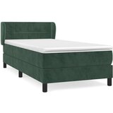 Box spring postelja z vzmetnico temno zelena 90x200 cm žamet, (20898756) | Shoptok.si