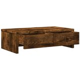 vidaXL Stojalo za zaslon s predali dimljeni hrast 50x27x15 cm inž. les | Shoptok.si