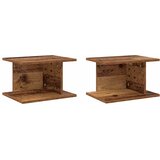  Noćni ormarić 2 pcs Staro drvo 40 x 30 x 25 cm | shoptok.hr