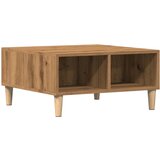 Maison Chic Klubska mizica - kavna mizica - Nizka mizica artisan hrast 60x60x30 cm inženirski les, (21754470) Cene