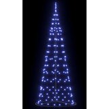 vidaXL LED božično drevesce med 390 LED z stojalom Modra 250 cm elezo | Shoptok.si
