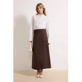 Trendyol Modest Ženska suknja Tctss26Ee00002, Smeđa Cene