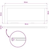  Pravokutni stolni vrh 110 x 50 x 3,2 cm Pravokutni | shoptok.hr