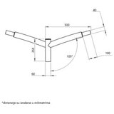 Nosac ZA SVETILJKE STUBNI 2X50 CRNI RAL 9005 | ePonuda.com