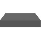  Plutajuće zidne police 4 kom sjajne sive 23 x 23,5 x 3,8 cm MDF | Eponuda.ba