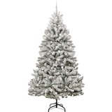 vidaXL Umjetno božićno drvce Zelena i bijela 270 cm PVC i metal | shoptok.hr
