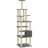  Penjalica za mačke sa stupovima za grebanje tamnosiva 183 cm | shoptok.hr