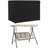  the living store pokrivalo za vrtno pohištvo črno 220x150x150 cm 420D oxford - pokrivalo za vrtno gugalnico, (21444288) | Shoptok.si