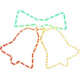  Figura božićnih zvona sa 72 LED žarulje 50 x 56 cm | shoptok.hr