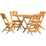  5-dijelni vrtni blagovaonski set od masivne tikovine | shoptok.hr