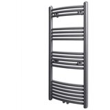 vidaXL kopalniški radiator z ukrivljenimi cevmi 500x1160 mm siv Cene