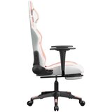  Masažni igralni stol z oporo za noge Bela in roza umetno usnje, (21152313) | Shoptok.si