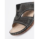 Shelvt Black wedge flip-flops | Shoptok.si