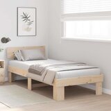  Krevetna konstrukcija Prirodna 100 x 200 cm Čvrsto borovo drvo | shoptok.hr