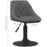  Blagovaonska stolica tamnosiva baršunasta | shoptok.hr