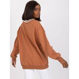 FANCY Sweatshirt-FA-BL-7636.46P-light brown | Shoptok.si