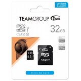 Team Group TeamGroup MICRO SDHC 32GB 100/20MB/s UHS-I U1 C10 +SD Adapter TUSDH32GCL10U03 | Eponuda.com