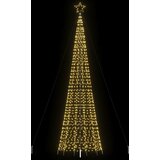 vidaXL Osvetljena novoletna jelka s konicami 1534 LED toplo bela 500cm | Shoptok.si