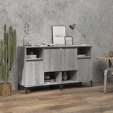  Komoda 2 kosa siva sonoma 60x35x70 cm inženirski les | Shoptok.si