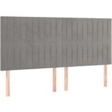  Box spring postelja z vzmetnico svetlo siva 200x200 cm žamet, (20999215) | Shoptok.si