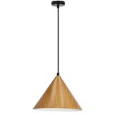 Candellux Lighting rjava viseča svetilka s steklenim senčnikom ø 25 cm dunca Cene