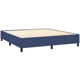  Krevet s oprugama i madracem plavi 160x200 cm od tkanine | shoptok.hr