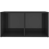 TV omarice 2 kosa visok sijaj sive 72x35x36,5 cm iverna plošča, (20733312) | Shoptok.si