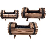  Set drvenih posuda za cvijeće (3 kom) | shoptok.hr
