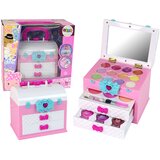 Beauty Kit in Suitcase Pink White Cene