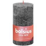 Bolsius rustične debele svijeće Shine 4 kom 130 x 68 mm oblačno sive | shoptok.hr