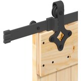 Klizna vrata NARVIK Prirodna i crna 85 x 210 cm (152,5 cm) | shoptok.hr