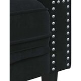  Dvosjed Chesterfield s jastučićima crni baršunasti | shoptok.hr