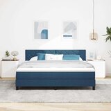  Krevet s opruga kutije s uzglavljem Plava 180 x 200 cm tkanina | shoptok.hr