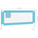 vidaXL sigurnosna ograda za dječji krevet plava 190 x 25 cm od tkanine | shoptok.hr