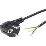 Priključni kabel [ varnostni vtič - kabel\, odprti konec] črni 3 m LappKabel 70261141, (20414202)