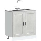 vidaXL Osnovna omarica za umivalnik "Porto" betonsko siv 80x46x81,5 cm Cene