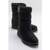 LuviShoes STOR Women's Black Suede Boots Cene