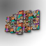 Wallity 5PUC-097 multicolor decorative canvas painting (5 pieces) | ePonuda.com