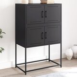 Maison Chic Komoda - Predalnik črna 68,5x38,5x107 cm jeklo, (21715564) | Shoptok.si