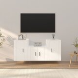 vidaXL 3-dijelni set TV ormarića bijeli od konstruiranog drva Cijene