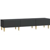 TV omarica s predalom Črna 147 x 34,5 x 30 cm Inženirski les, (5000210517) | Shoptok.si