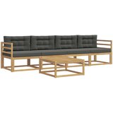  Set vanjskih sofa s jastukom 4 pcs Bijela i antracit | shoptok.hr